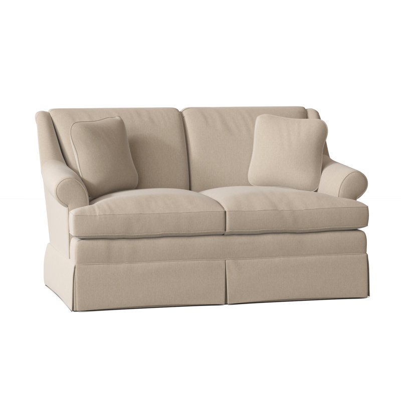 Connor Upholstered 59'' Loveseat, Popstitch 10 Beige, No
