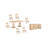 Josiane Solid Wood Dining Table-1260641985-1260641991