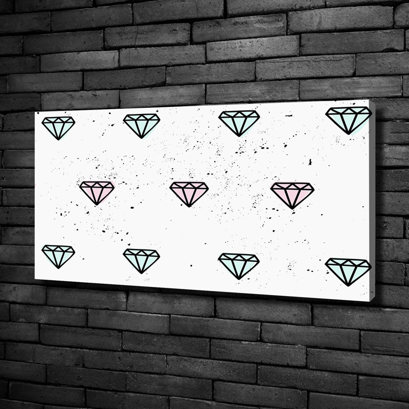 Diamonds - No Frame Print on Canvas