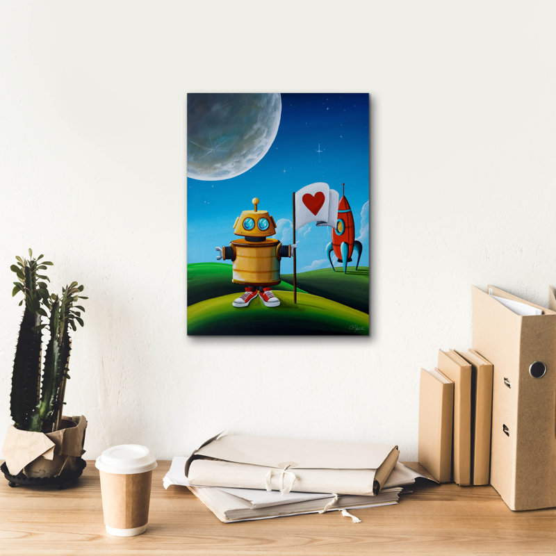 «Greetings» par Cindy Thornton, H 16 po x l 12 po x P 0,75 po