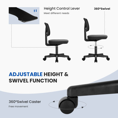 Ensemble de bureau: chaise de bureau en filet et bureau électrique