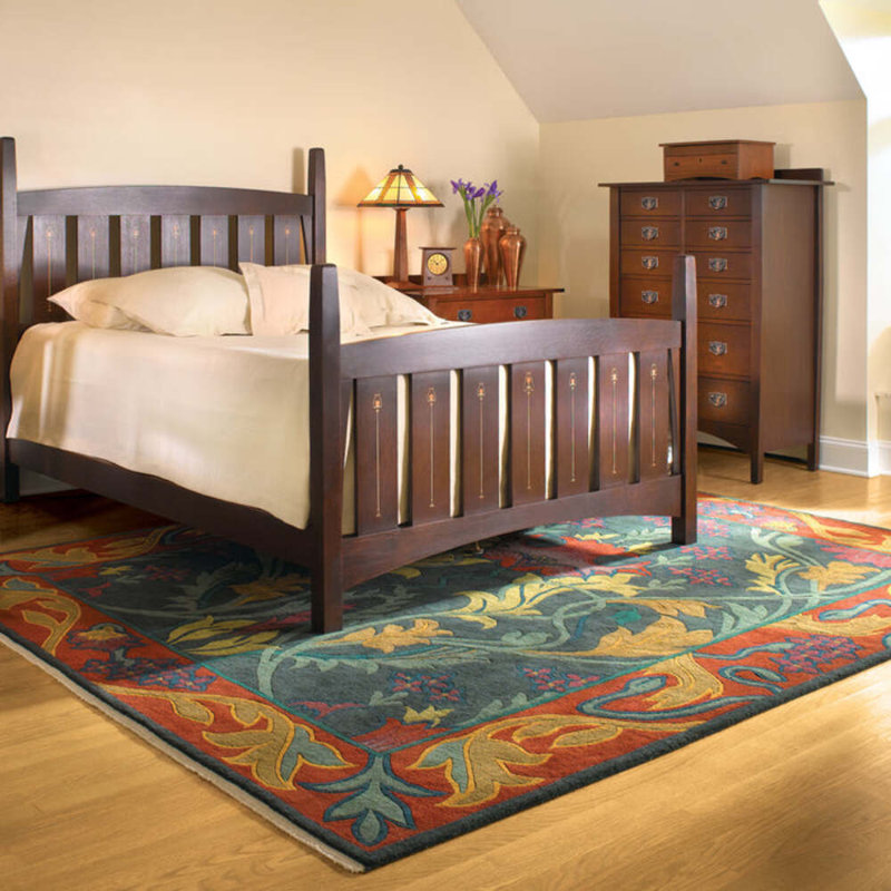 English Garden Wool Floral Area Rug