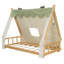 Lit simple avec tente et lumière-910716942-910716941