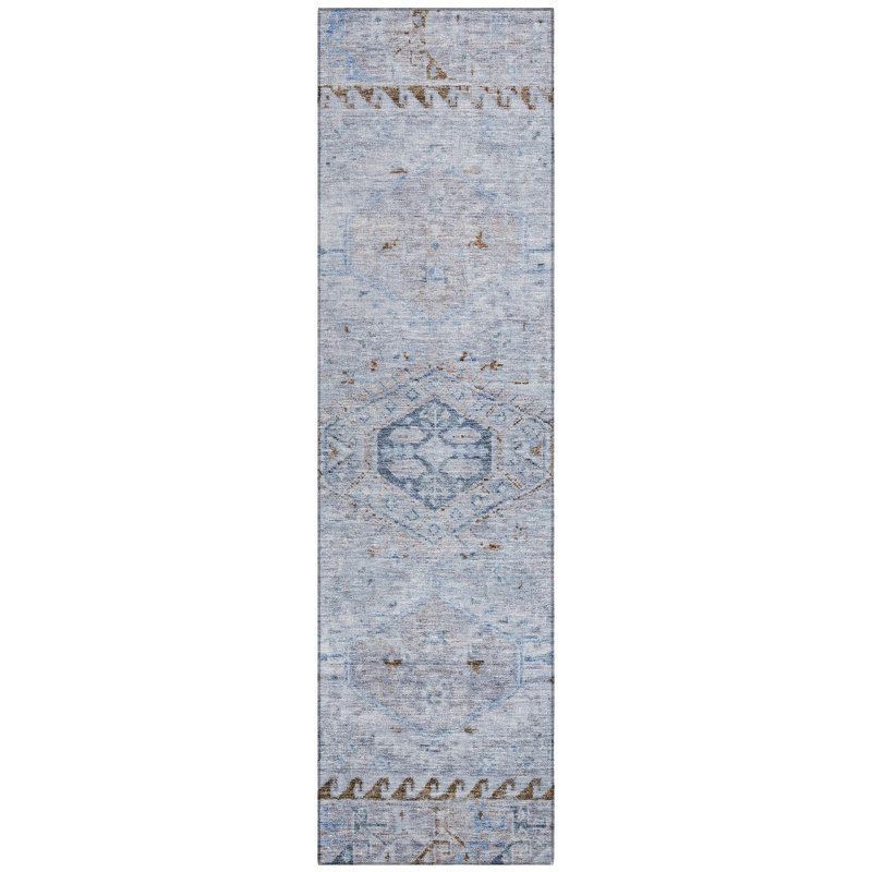 Machine Washable Indoor/Outdoor Chantille ACN2357 Traditional Rug, Runner 2'3" x 7'6"
