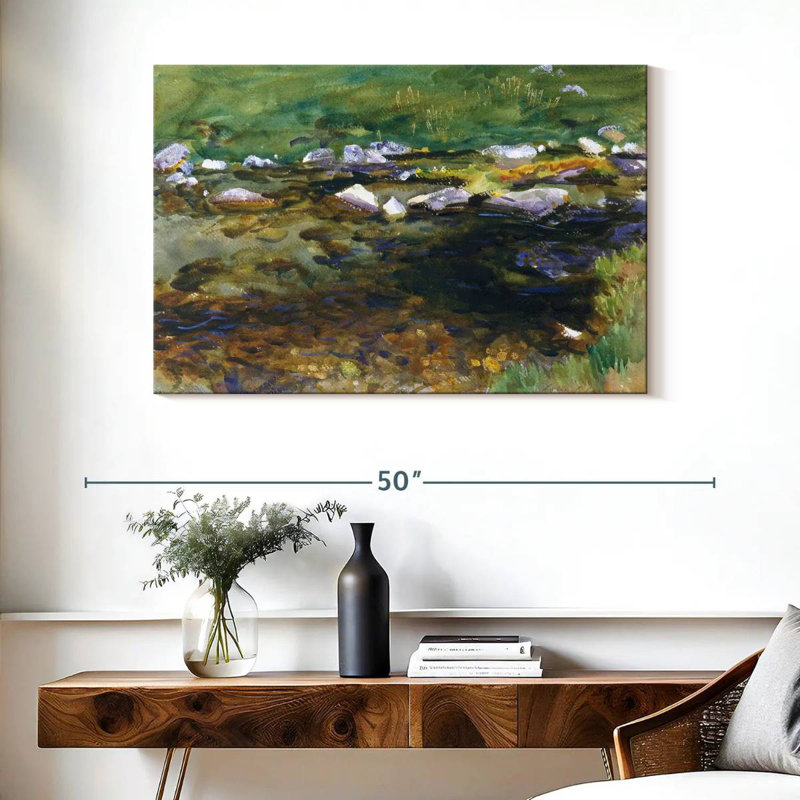 Alvord Brook and Meadow 1907, H 26 po x l 39 po