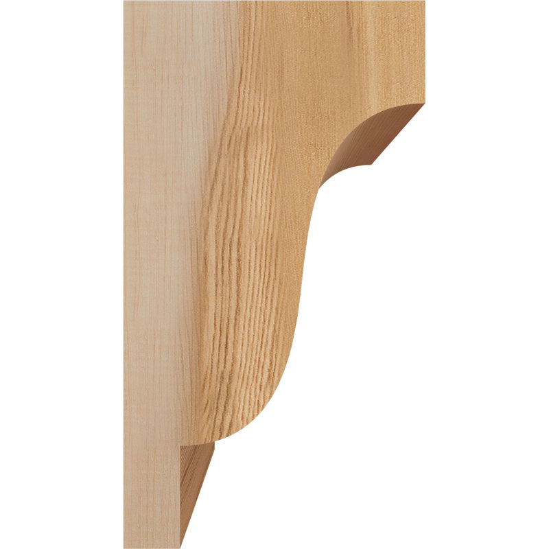 Newport Corbel, H 10 po x l 5,5 po x P 6 po, Cèdre rouge, Lisse