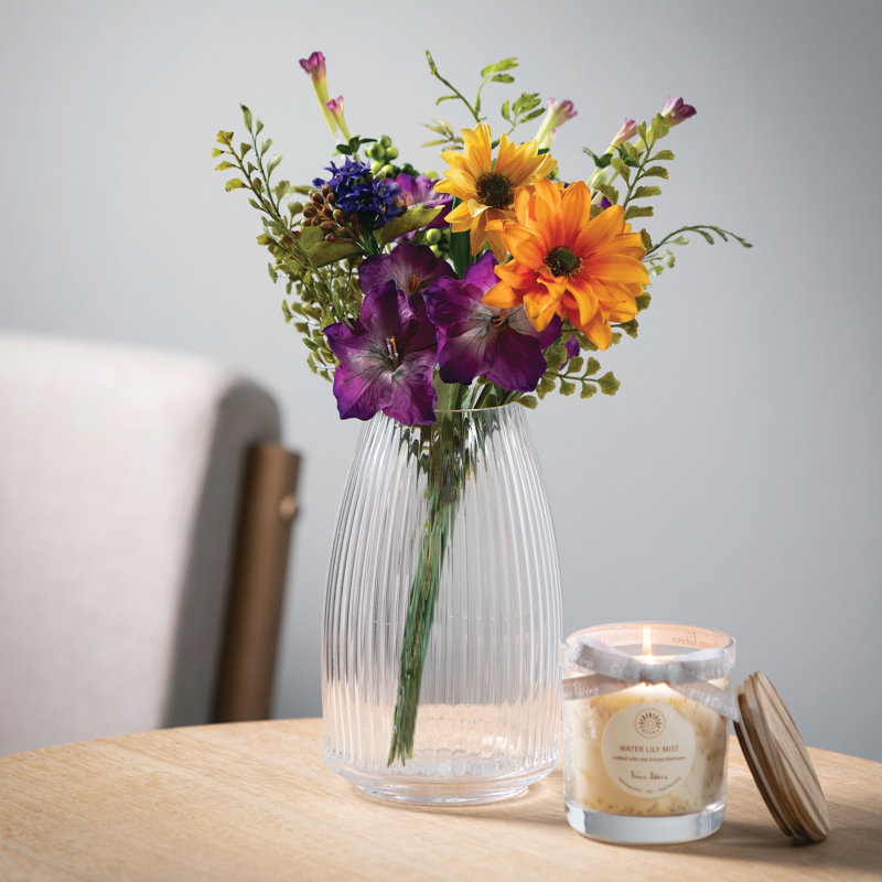 Ruebin 8'' Glass Table Vase, Clear