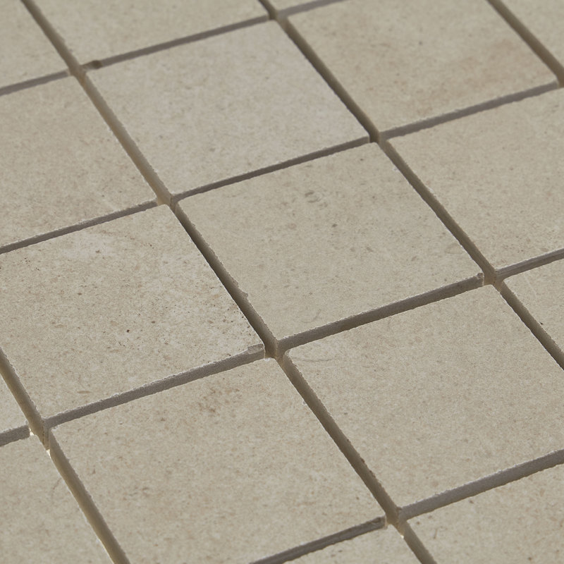 Haut Monde 2" x 2" Ceramic Mosaic Tile in Nobility White