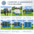 10x10ft Camping Gazebo Screen Tent, 5 Sided Pop-up Canopy Shelter with Mesh Windows-105156977