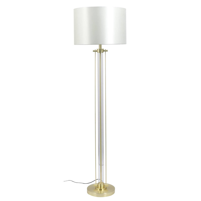 Krantz 160cm Traditional Floor & Table Lamp Set, Satin Brass