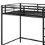Lit mezzanine simple en métal avec échelle de rangement Designs-1656357600