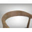 Fauteuil en teck rembourré, fauteuil en bois