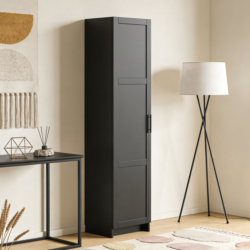 Tall Narrow Storage Cabinet, White
