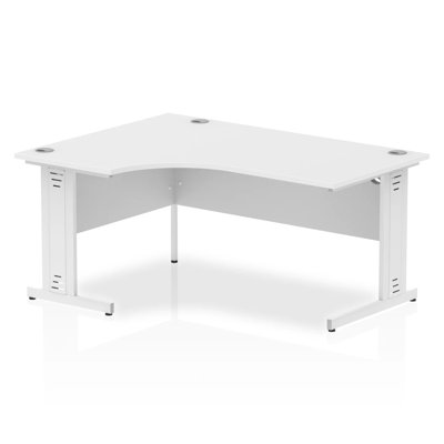 Impulse L-Shaped Metal Base Computer Desk