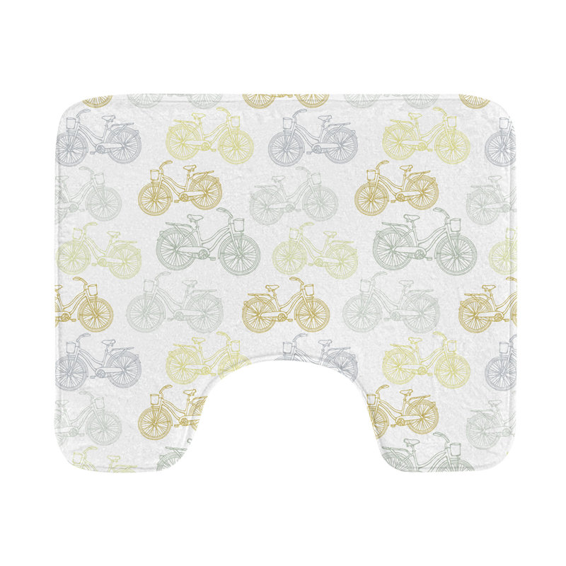 Tapis de salle de bain pour vélo en forme de U 20 po
