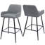 Padang Upholstered Counter Stool with Metal Frame-68025964