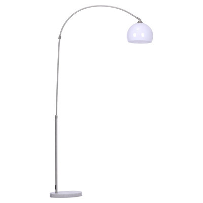 Amersham Arched Floor Lamp with Marble Base