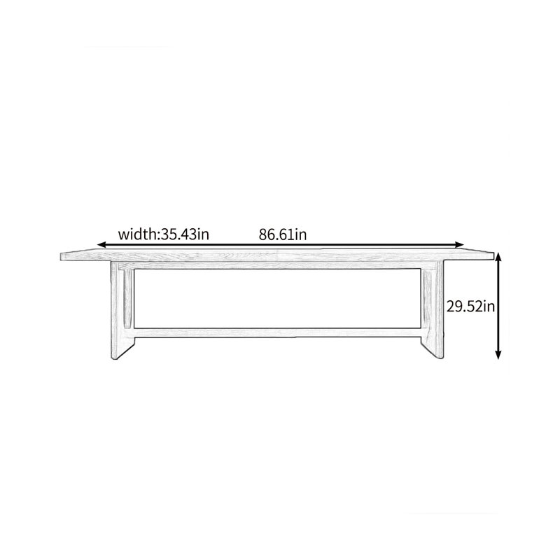 Kolbee, 29.52"H x 86.61"L x 35.43"W