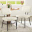 Aura Round Extendable Modern Kitchen Dining Table Set With Dining Chair-131406455-131406456-131406457
