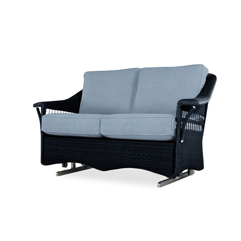 Nantucket Outdoor 2 - Seat Loveseat, Sailcloth Sailor, Ebony