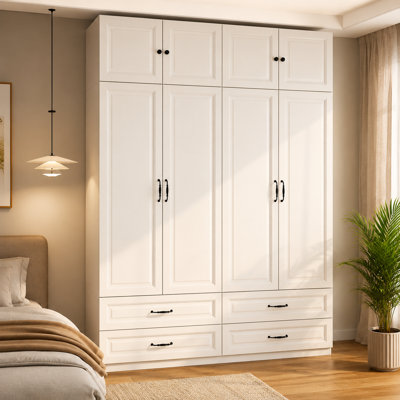 89"  Large Armoire Wardrobe with Drawers
