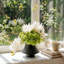 Arrangement organique moderne dans un pot