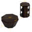 Ensemble de deux tables basses 31,5 "en noyer noir-1863070949
