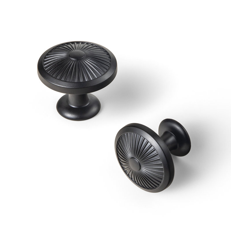 1.3" Diameter Mushroom Knob, Matte Black