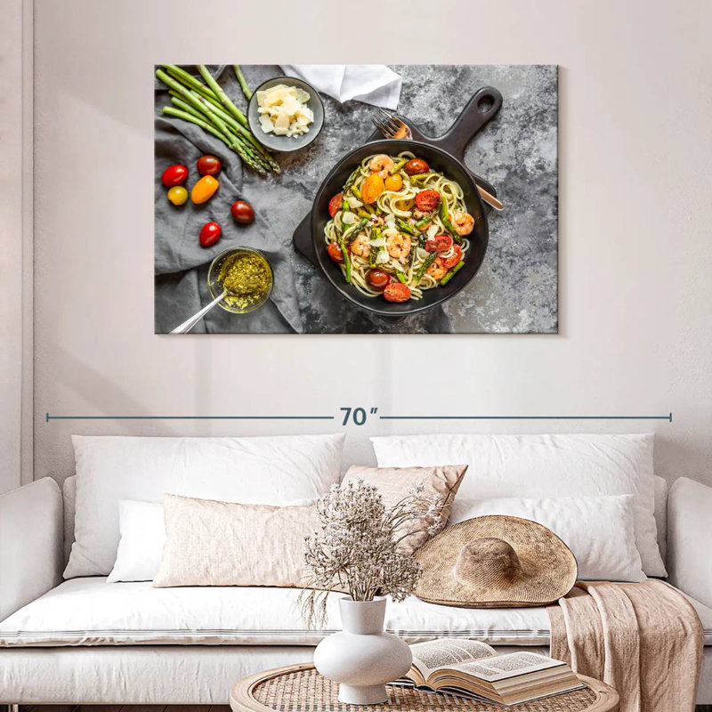 Yarlin Seafood Spaghetti, 30" H x 45" W