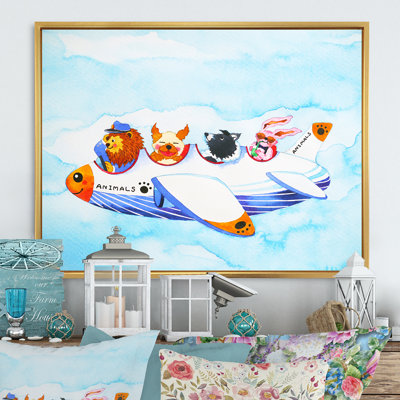 Dessin d'animaux drôles d'animaux sur toile