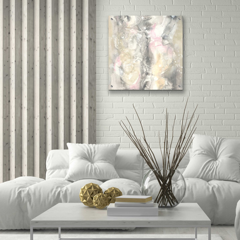 «Blush Snowflakes II» par Chris Paschke, H 24 po x l 24 po x P 0,2 po