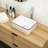 Quality 16X12 Inch White Ceramic Bathroom Vessel Sink - Long-Lasting Performance Modern Rectangular Attractive Design-1154289000
