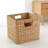 Natural Water Hyacinth Storage Baskets, Set Of 2 Cube Organizers With Metal Frame For Home Organization-1048128642-1048128640-1049666628