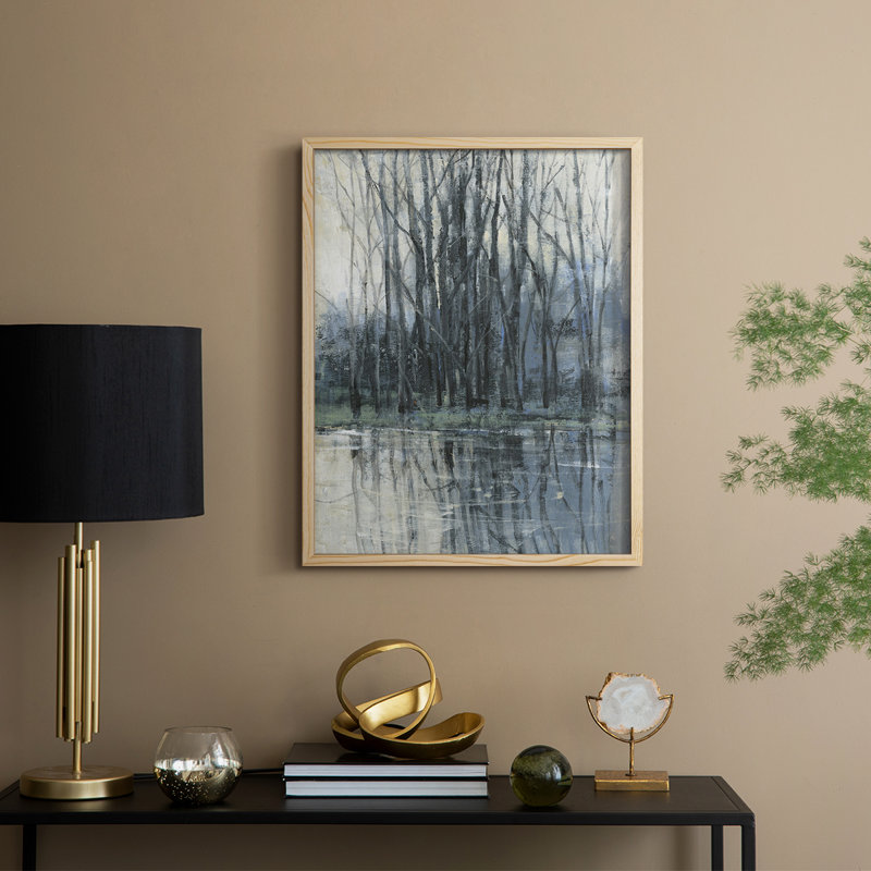 Épreuve encadrée matinale II - bois massif, 30" H x 24" W