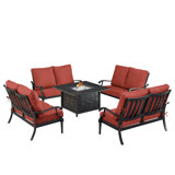 Paisha Outdoor 5 - Piece Conversation Set