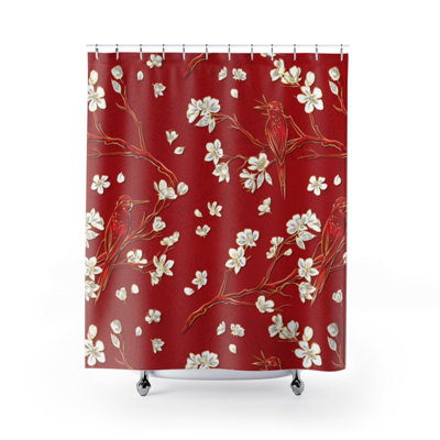 Rideau de douche simple Floral
