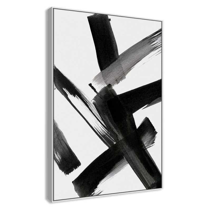 «Black Magic II» par Susan Jill, H 61,5 po x l 41,5 po x P 2 po, Blanc