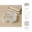 Roch 8" Dyer White Marble Trinket Tray, Flower Shape, 1"H - 8" x 8" x 1"