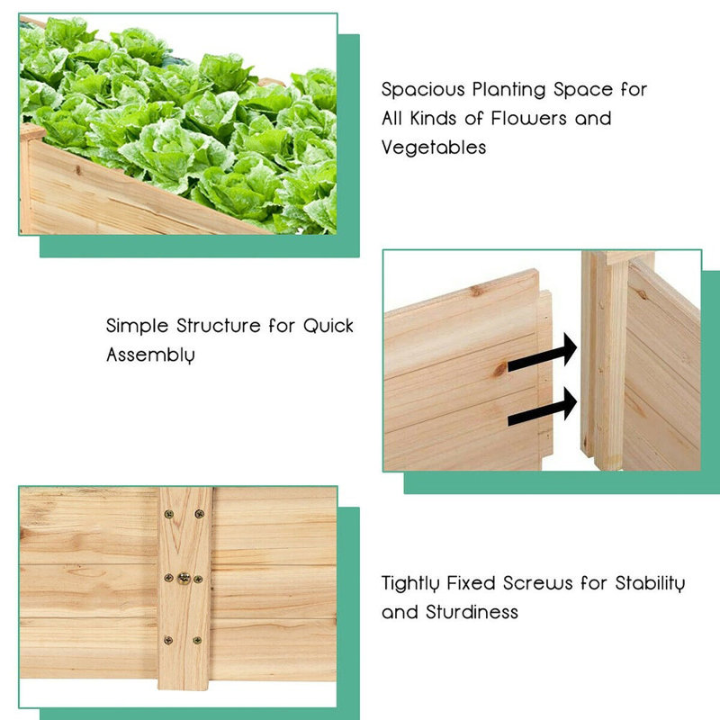 Delosreyes Wood Planter Box