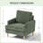 Accent Chair With Solid Wood Legs-116817608