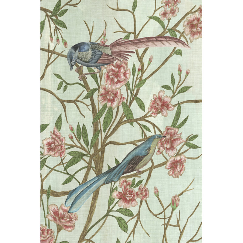 Delicate Chinoiserie IV by Melissa Wang - Wrapped Canvas Print, 46cm H x 30cm W x 3.8cm D