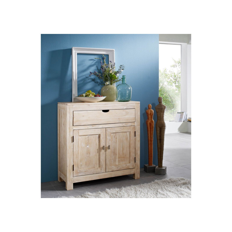Solid Wood 90cm W 1 - Drawer Chest of Drawers