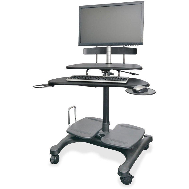 Chariot de rangement pour ordinateur portable à 3 compartiments