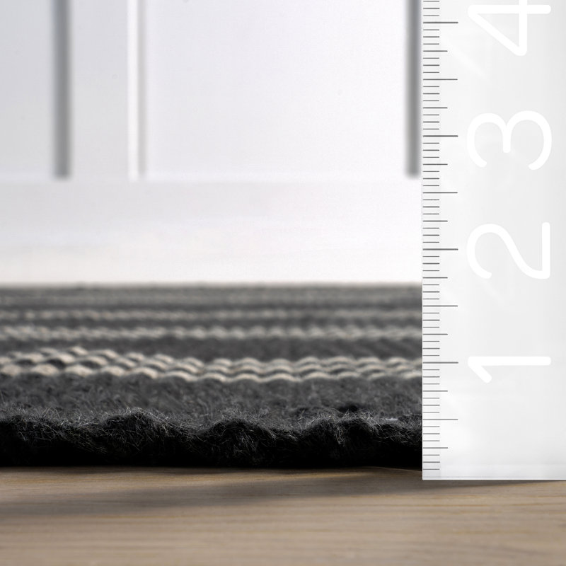 Hawthorn Striped Wool Area Rug, Rectangle 8'6" x 11'6"