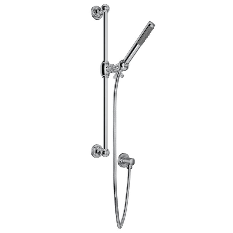 San Giovanni™ Handshower Set with 21" Slide Bar and Single-Function Handshower, Polished Chrome