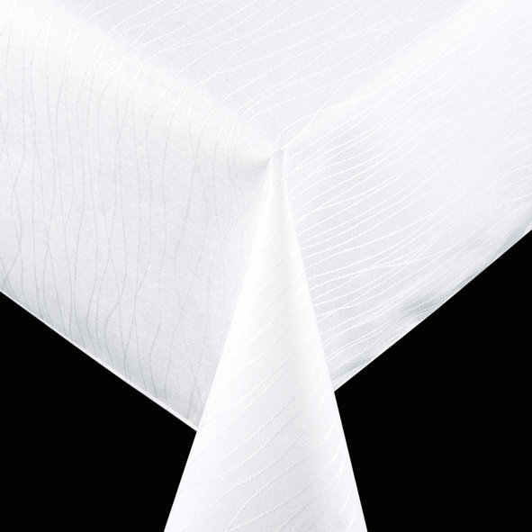Elrosa Tablecloth, White, 0.05cm H x 160cm W x 130cm L