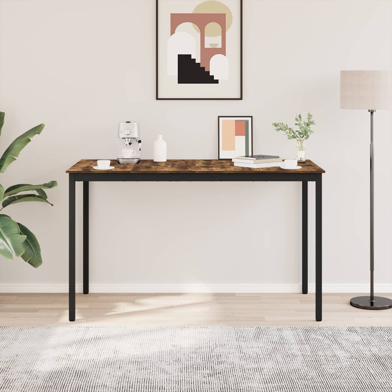 Standing Bar Table Engineered Wood, Walnut, 105cmH x 180cmL x 90cmW