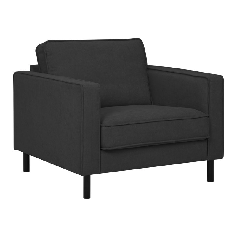 Limones Upholstered Armchair, Anthracite