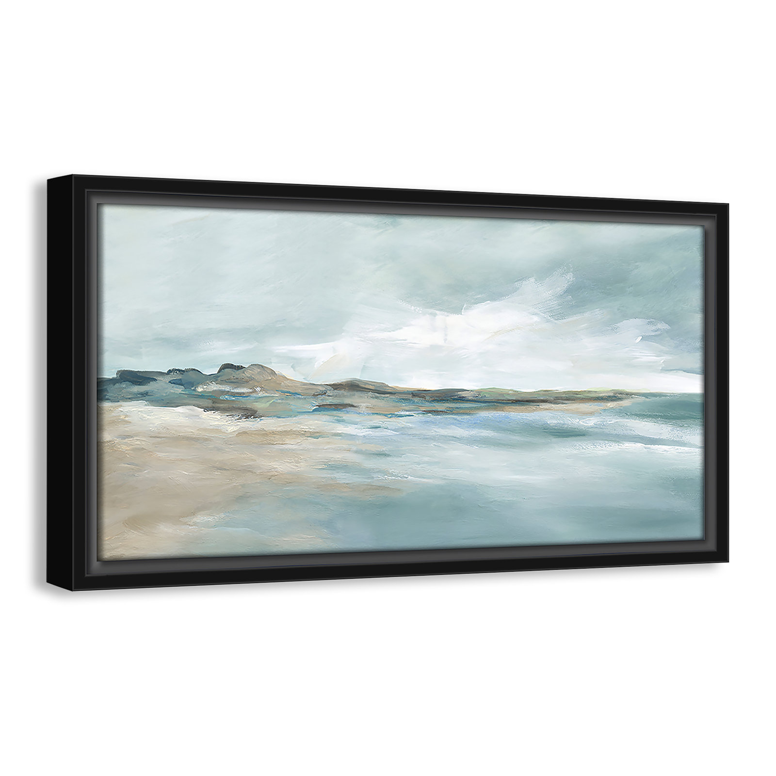 Coralie "Sandpoint" Print by Carol Robinson, 9.5" H x 17.5" W, Black