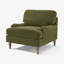 Bernard Upholstered Chenille Armchair-149900659